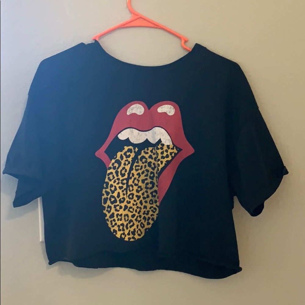 rolling stones crop top